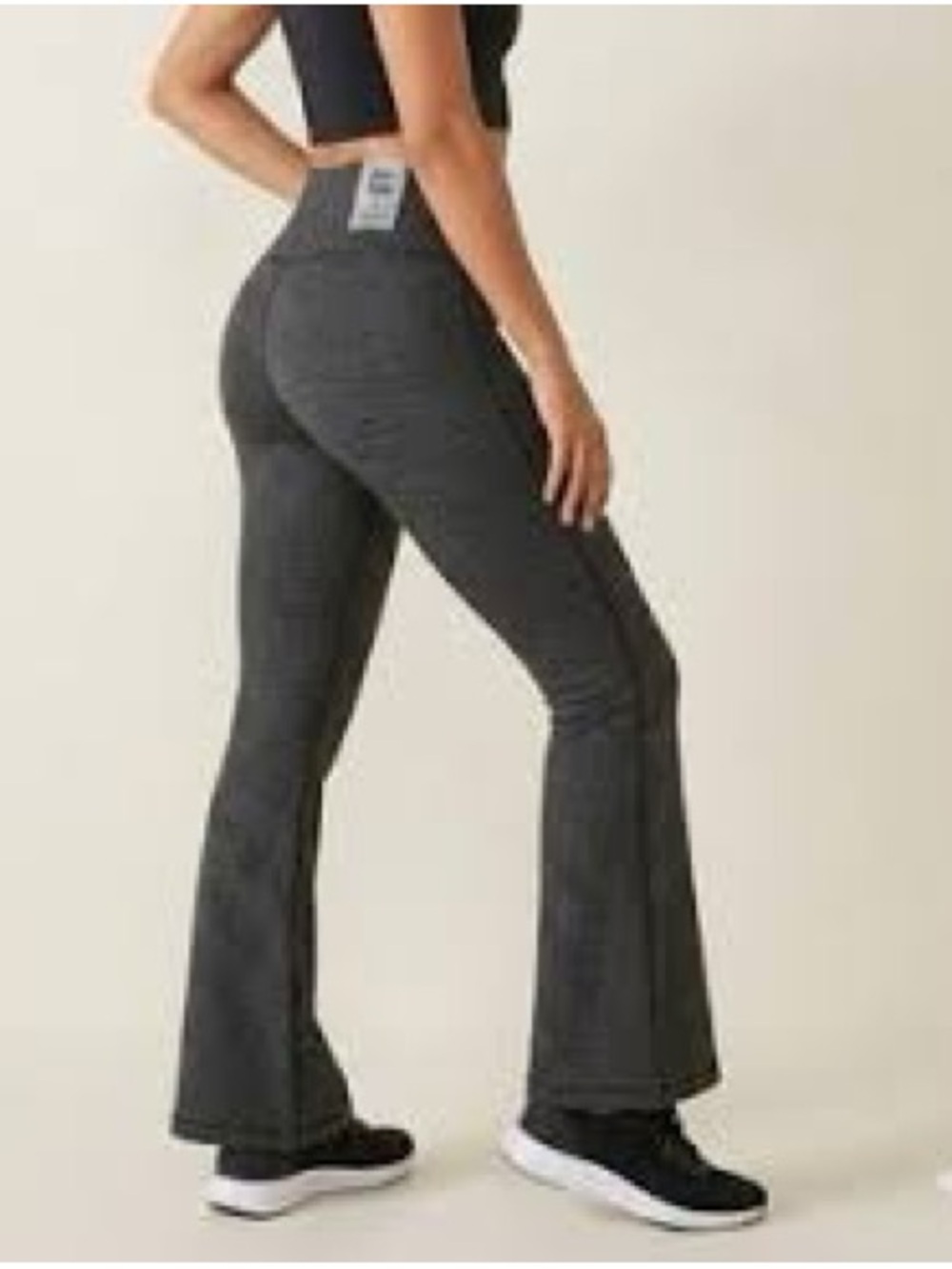 NWOT JoyLab Charcoal Gray High-Waist Flare Active Pants